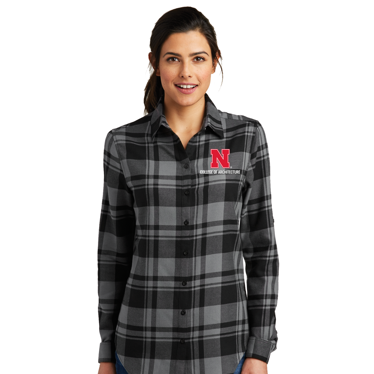 Ladies Plaid Flannel Tunic