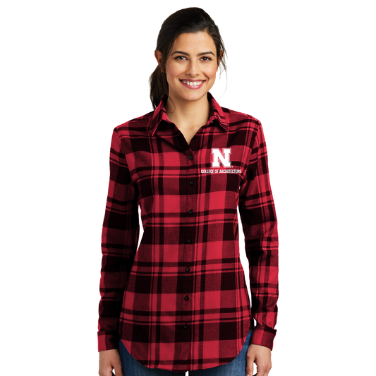 Ladies Plaid Flannel Tunic